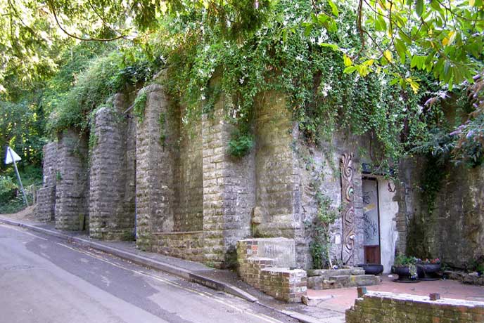The Victorian building surrounding White Spring in Glastonbury