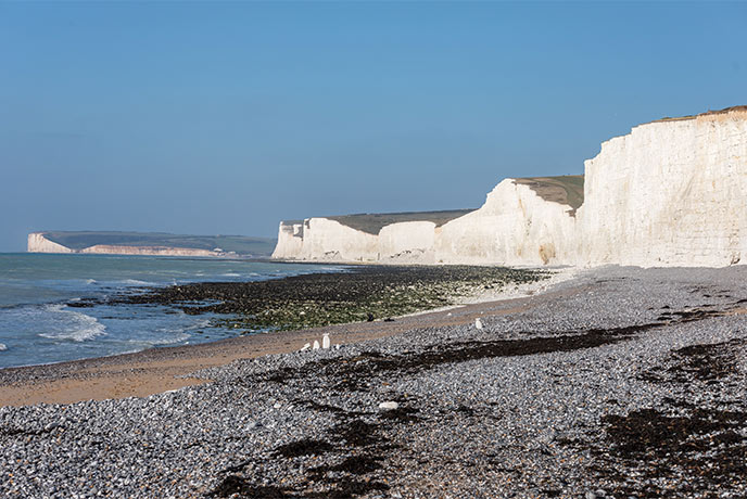 The Birling Gap beach in the Seven Sisters Country Park
