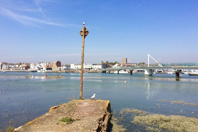 Looking out over the water at Shoreham-by-Sea