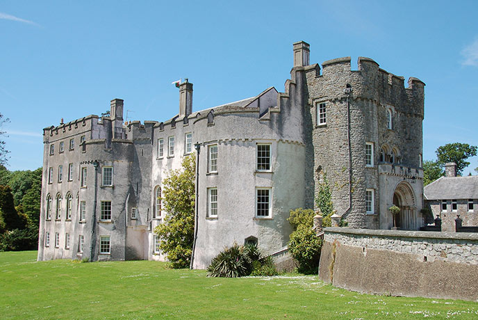 The beautiful Picton Castle in Pembrokeshire
