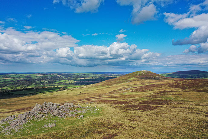 Looking out over the rolling Preseli Hills in Pembrokeshire